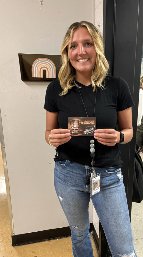 teacher won gift card