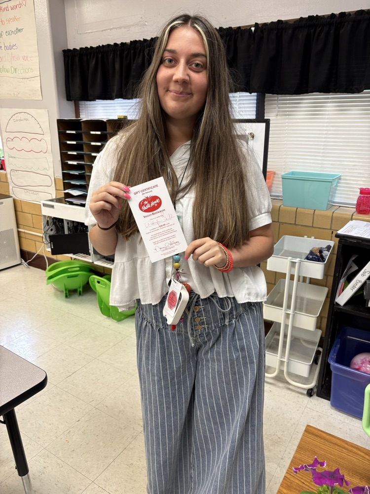 teacher won gift card