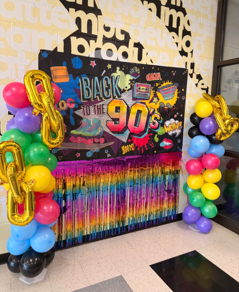 90's decorations for photo background 