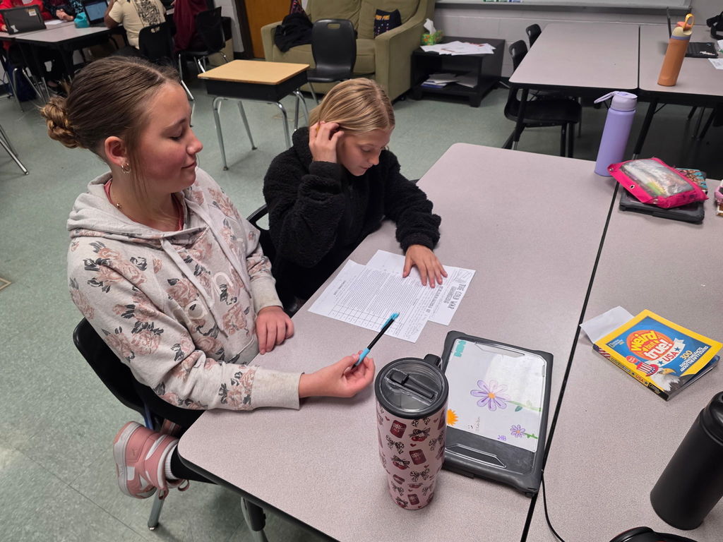 Students working in groups to complete an escape room activity. 