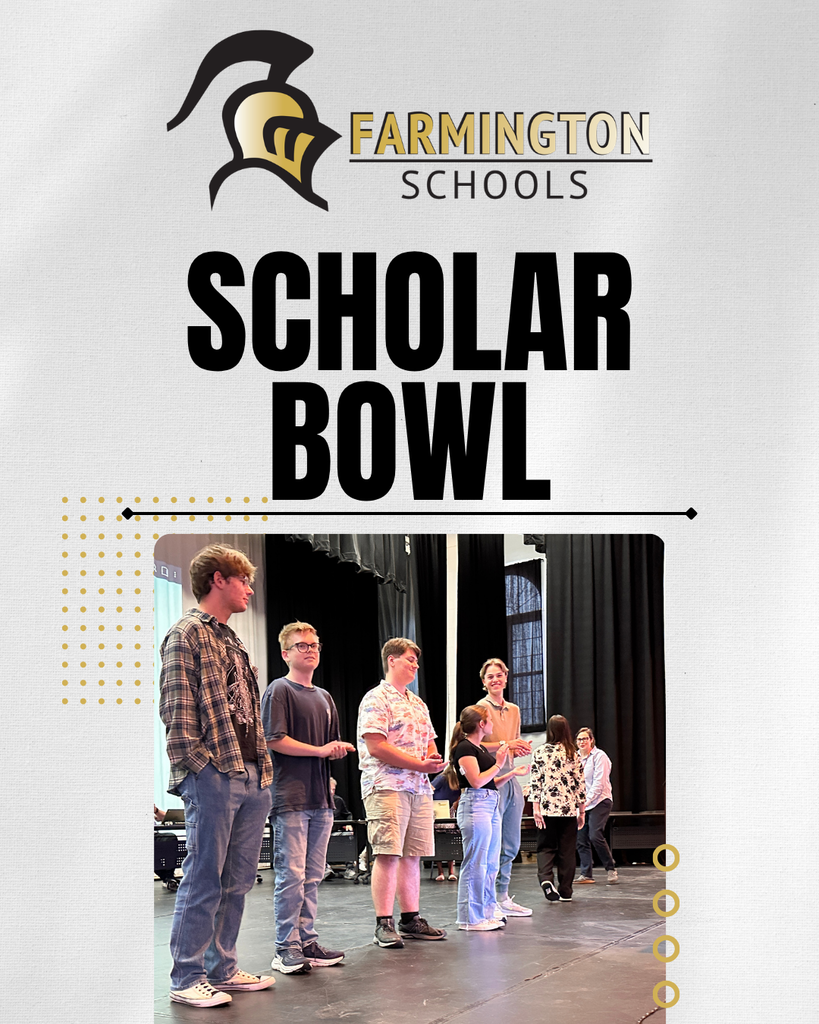 Farmington Scholar Bowl players