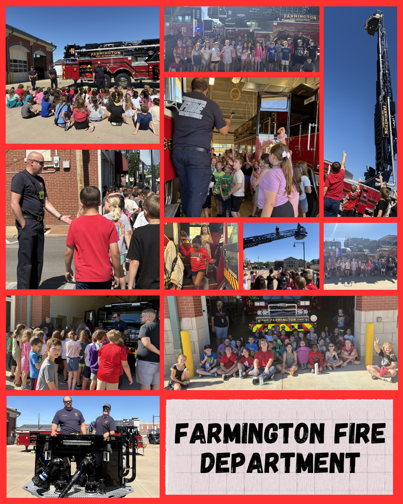 Students at the Farmington Fire Department