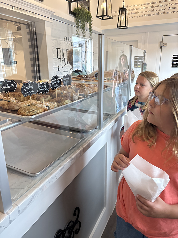 Kids at a bakery