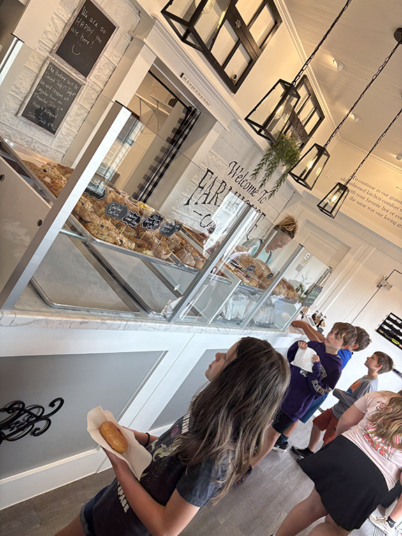 Kids at a bakery