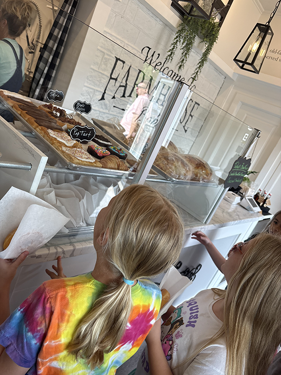 Kids at a bakery