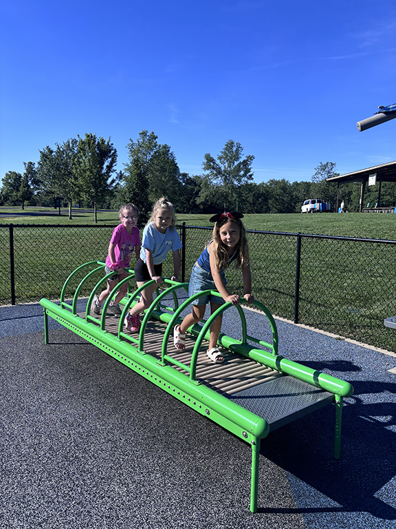 Kids playing on a playground