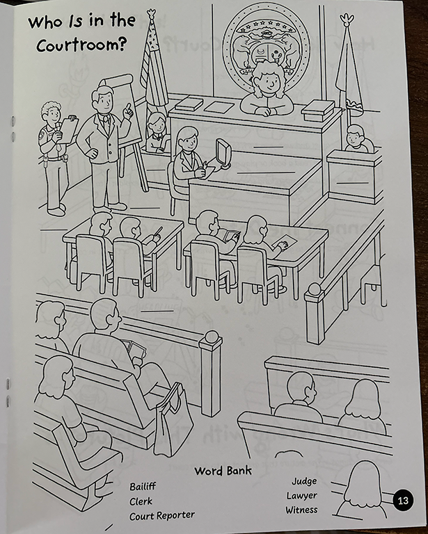 Page from children's book: Kids in Missouri Courts