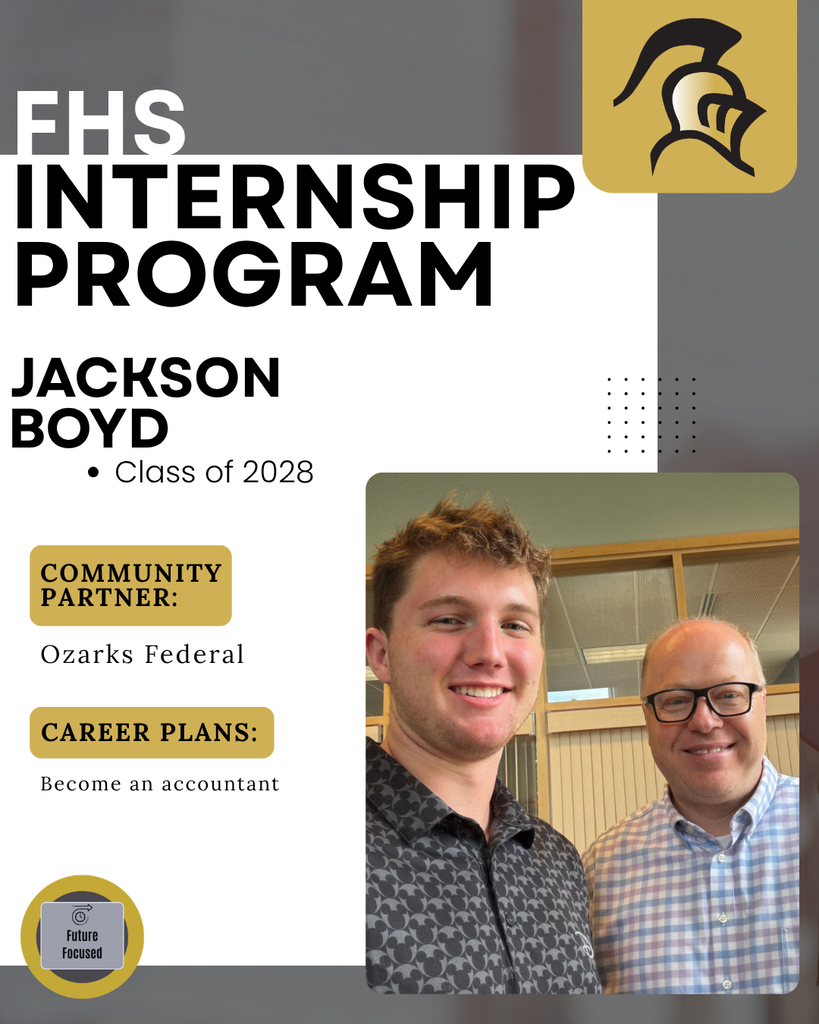 A post about Jackson Boyd interning at Ozarks Federal