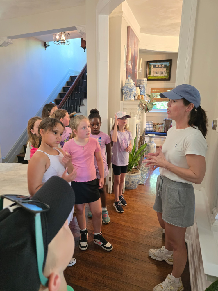 Kids in historic home