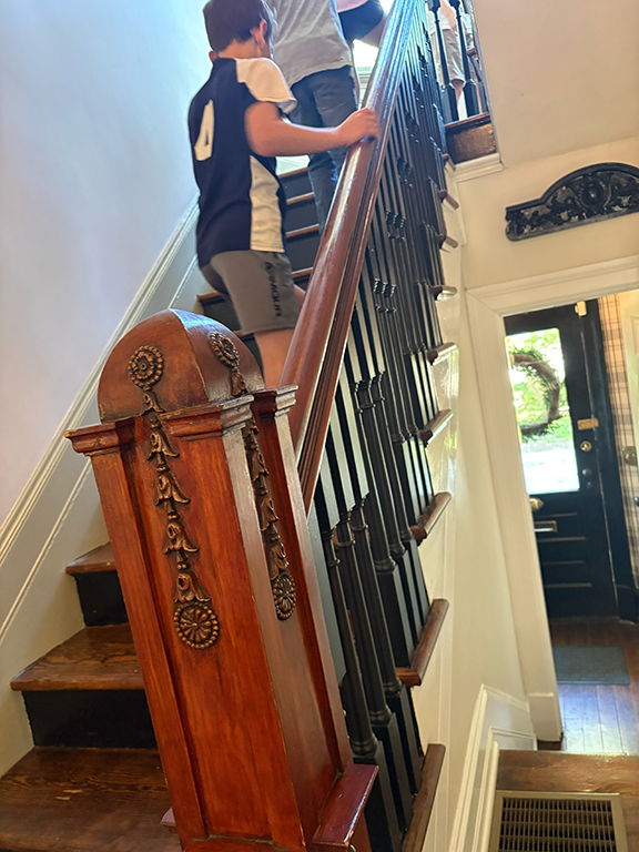 Old staircase in historic home
