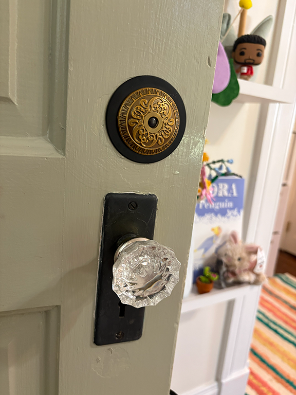 Old door in historic home