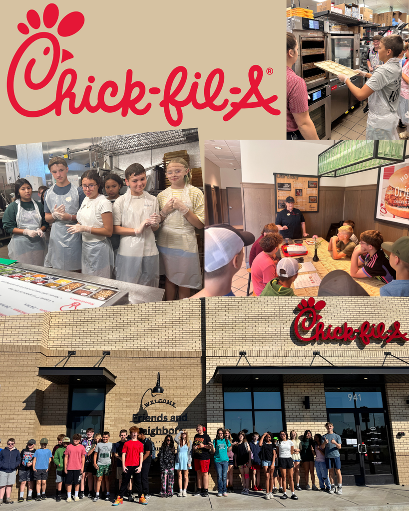 Pics of Middle school field trip to Chick-fil-A