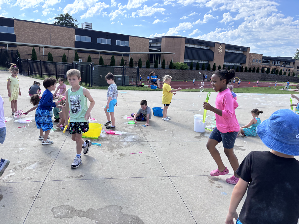 Kids enjoying field day
