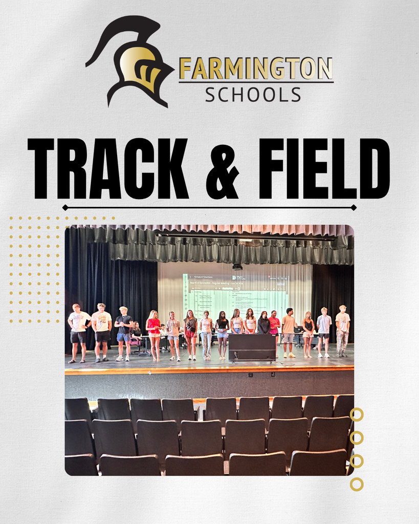 Recognition of track team at board meeting