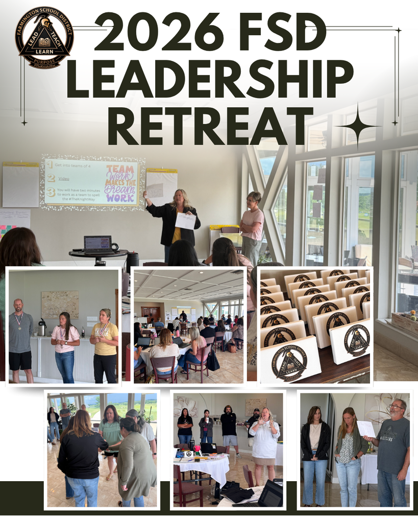 A collage of images displays a woman presenting, various groups in conversation, and packed gift bags.