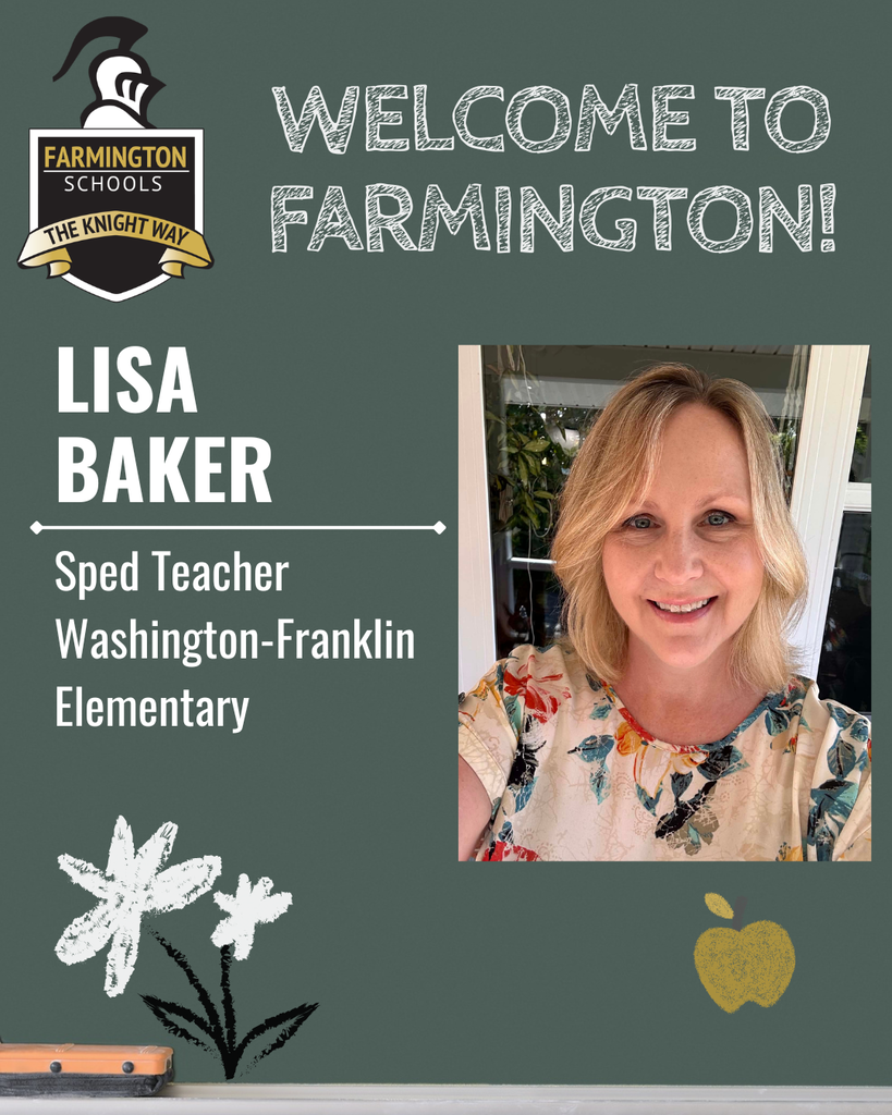 Welcoming Lisa Baker as a teacher at Farmington