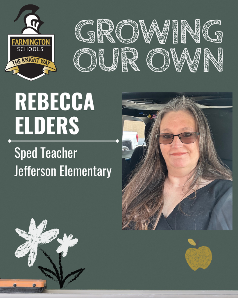 Welcoming Rebecca Elders as a teacher at Farmington