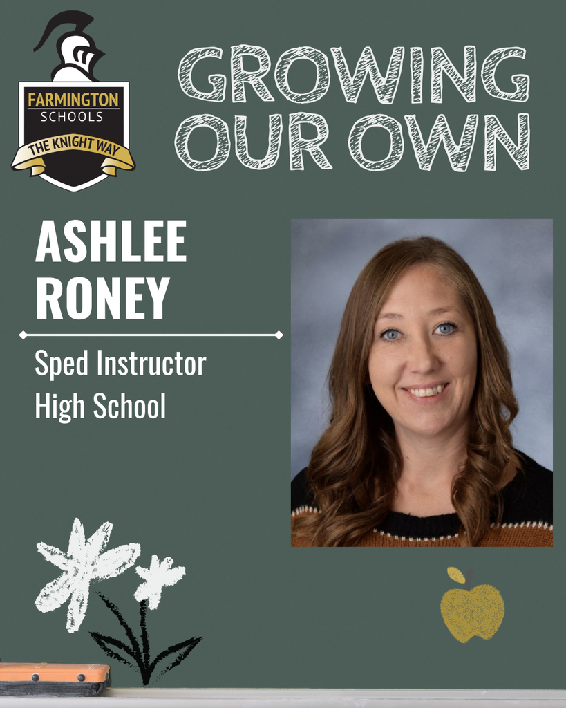 Welcoming Ashlee Roney as a staff member at Farmington.