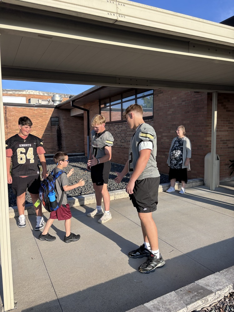 students on the first day of school