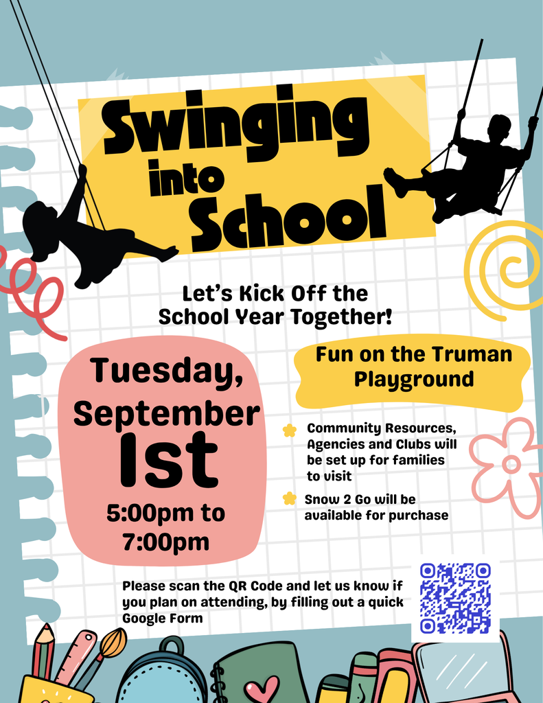 Swinging into School Family Night Flyer