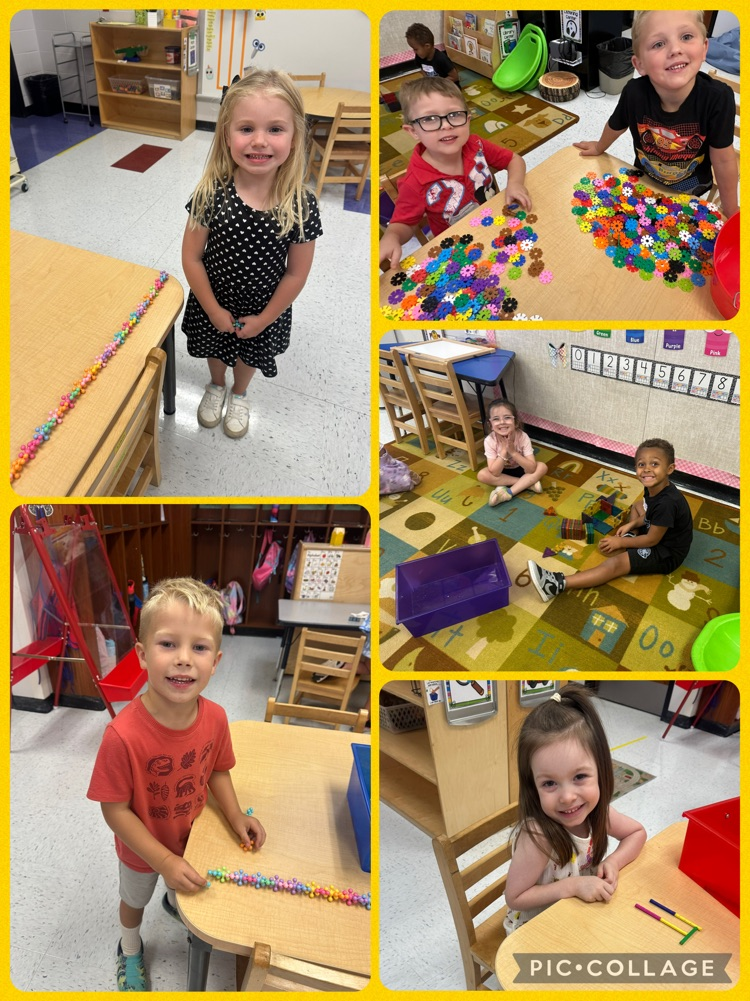 Learning fun in the first week of preschool! 