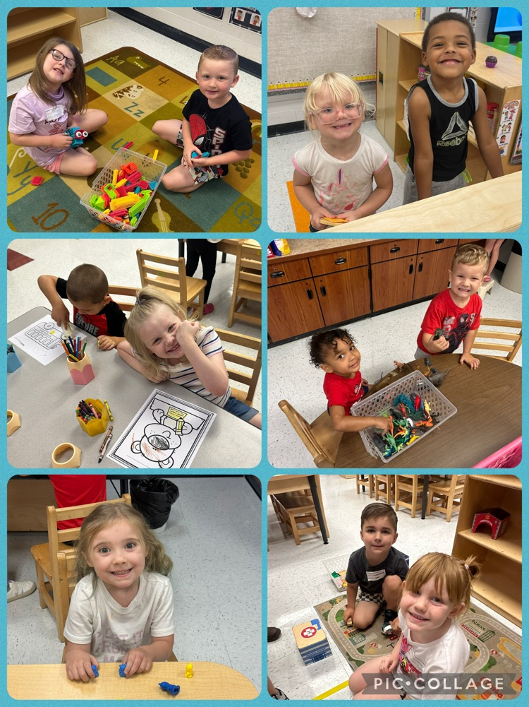 Learning fun in the first week of preschool! 