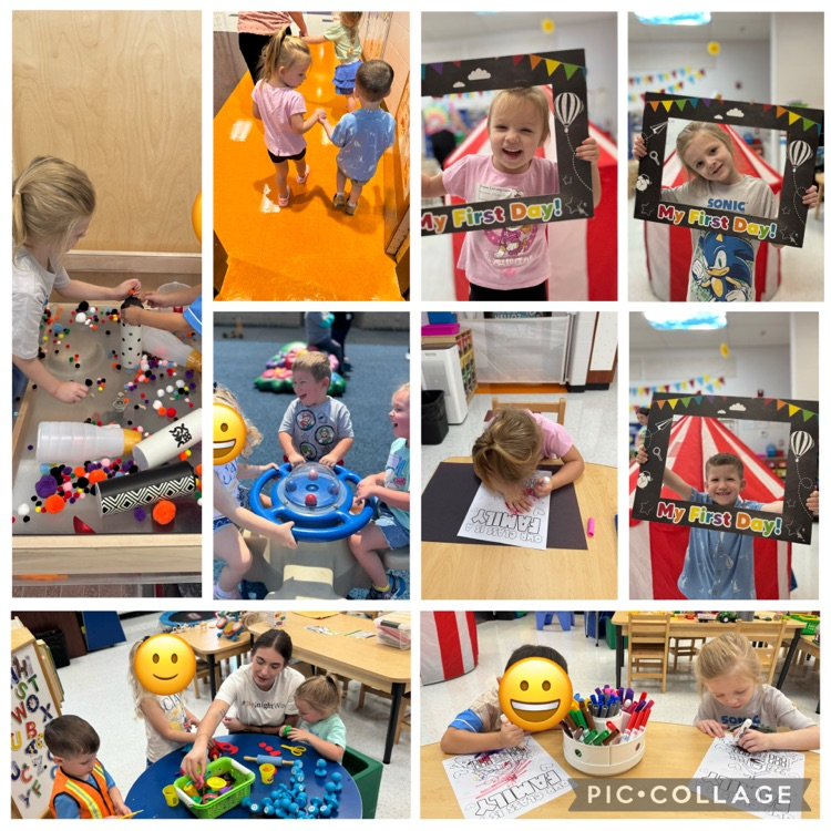 Learning fun in the first week of preschool! 