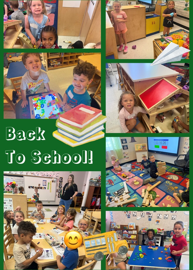 Learning fun in the first week of preschool! 