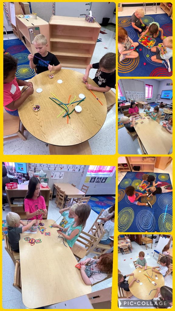 Mrs. G’s Preschool station fun! 