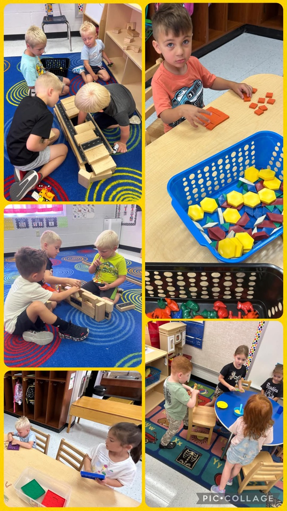 Mrs. G’s Preschool station fun! 