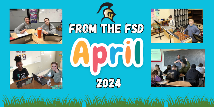 Pictures of students and teachers in classrooms.