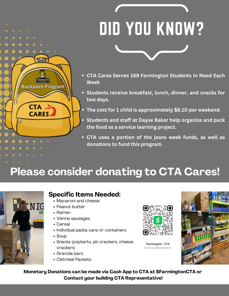 CTA Cares Backpack