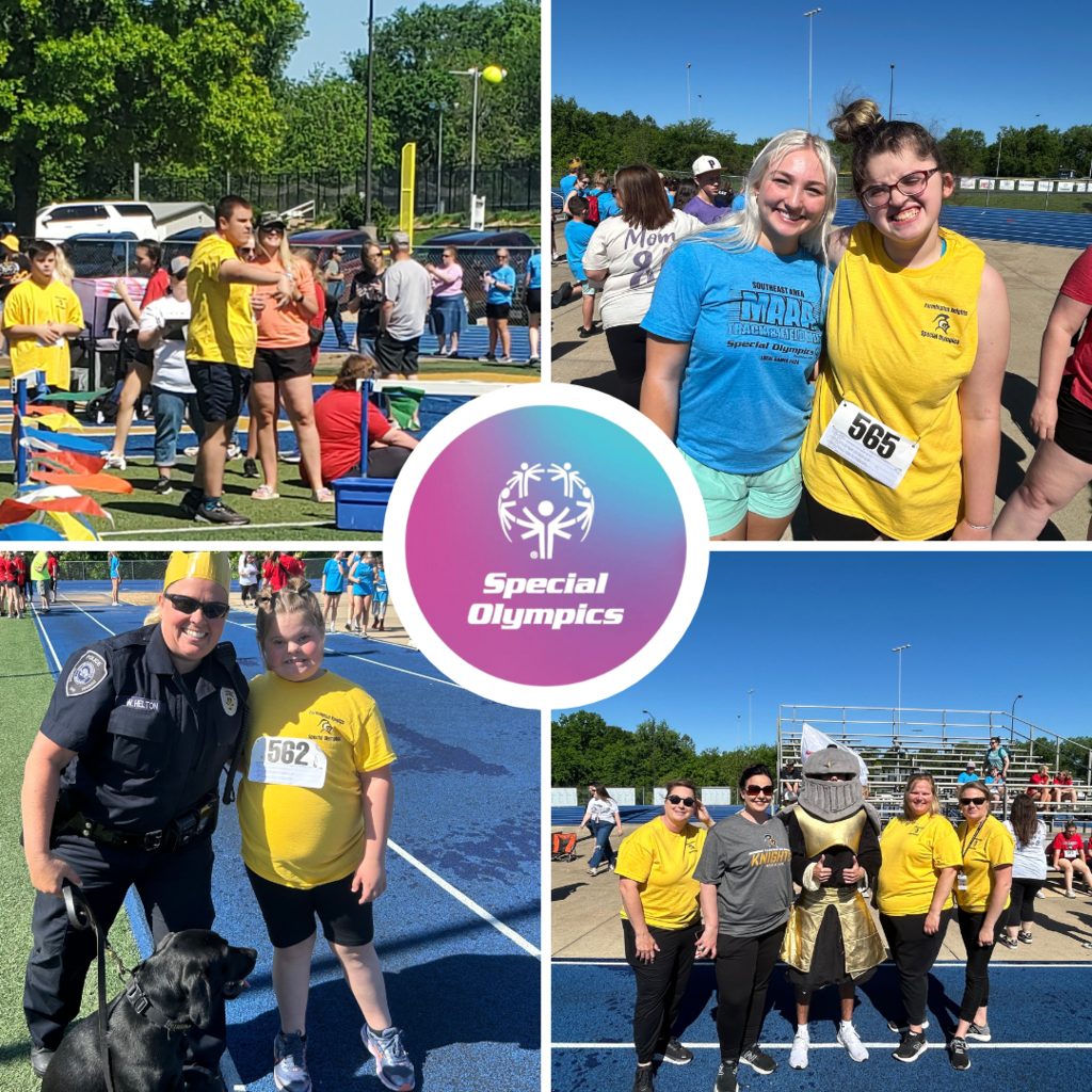 athletes at special olympics track meet