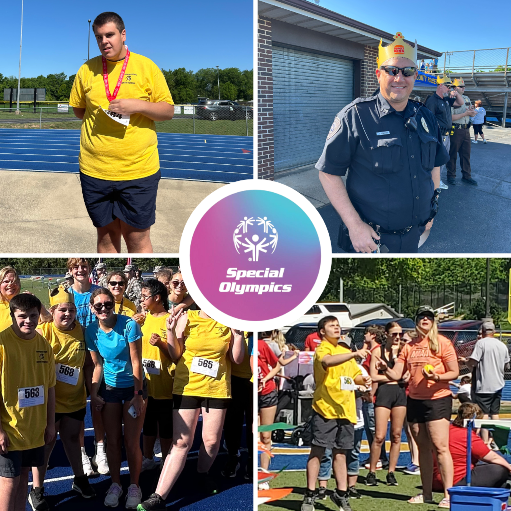 athletes at special olympics track meet