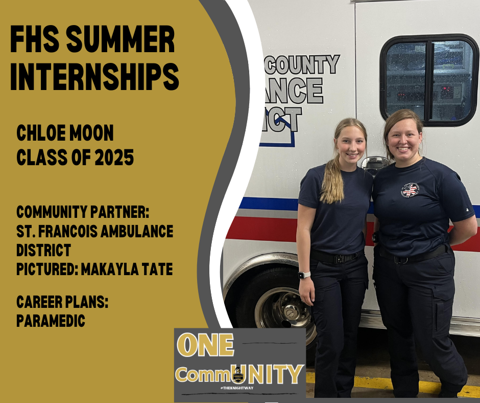 chloe moon and danielle pictured in front of an ambulance