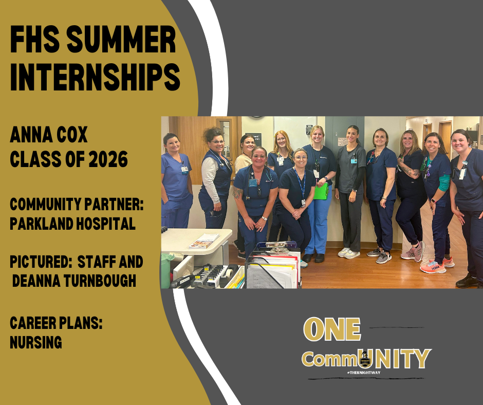Anna Cox and nursing staff