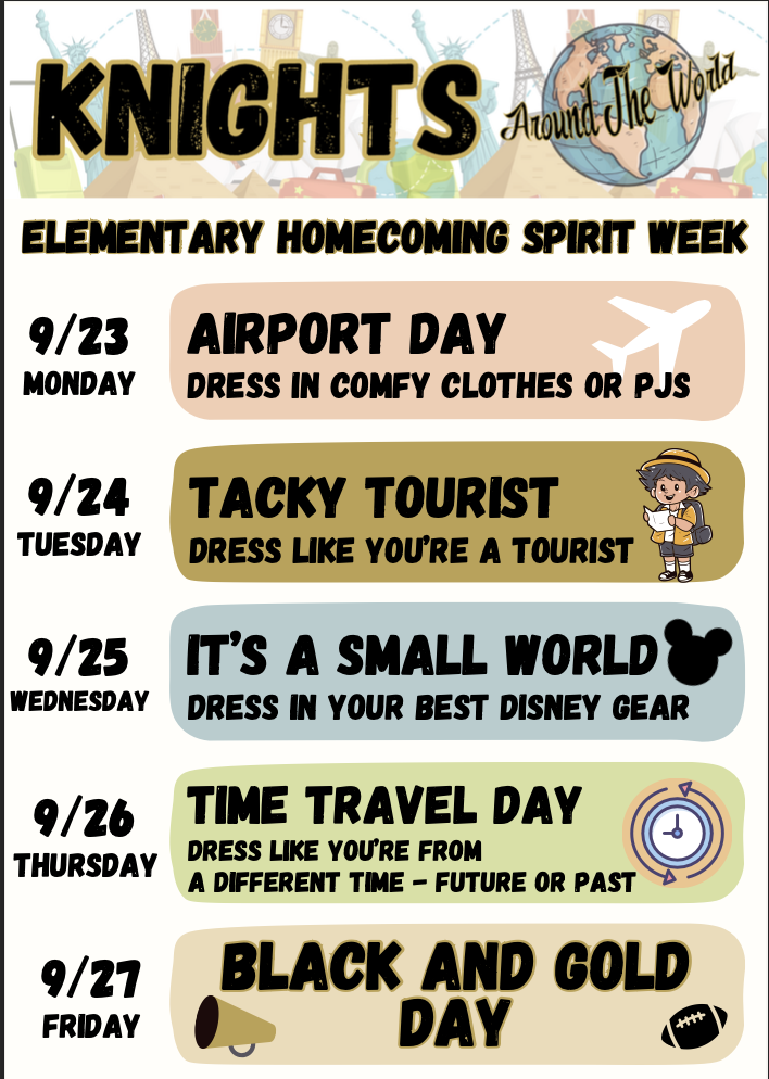 Elementary homecoming spirit week