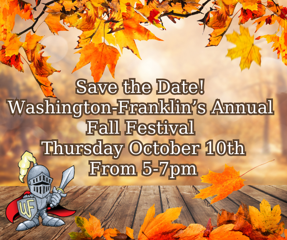 Fall Festival October 10th from 5-7 pm