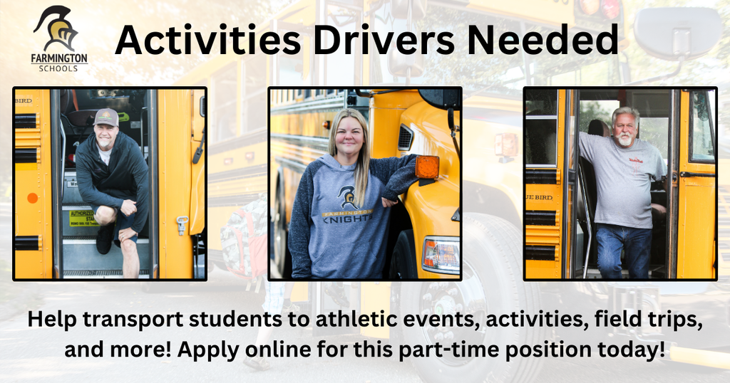 Activities Drivers Needed