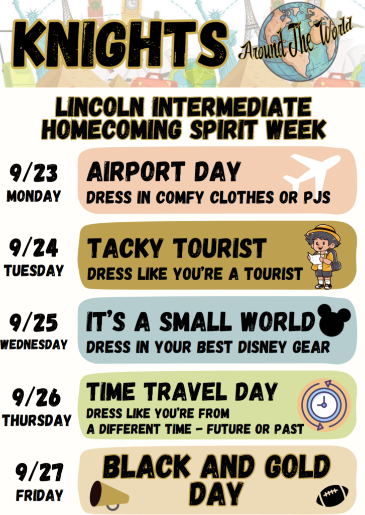 Homecoming Spirit Days