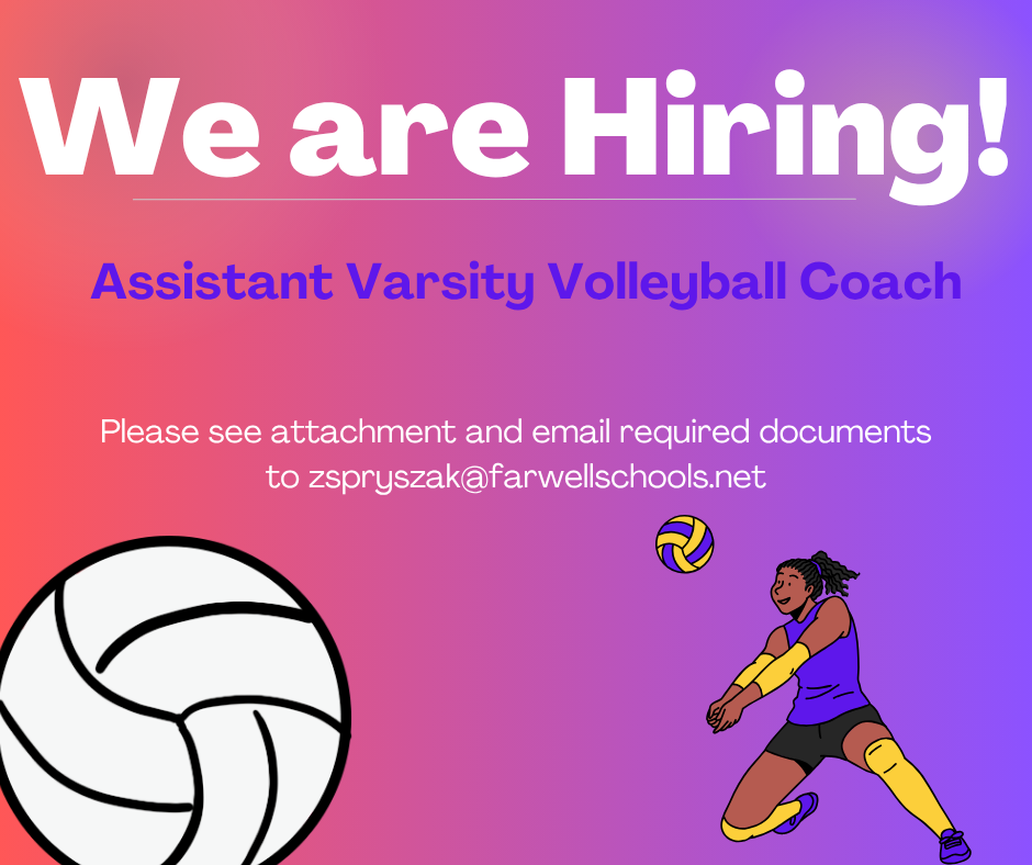 WE ARE HIRING VARSITY ASSISTANT COACH