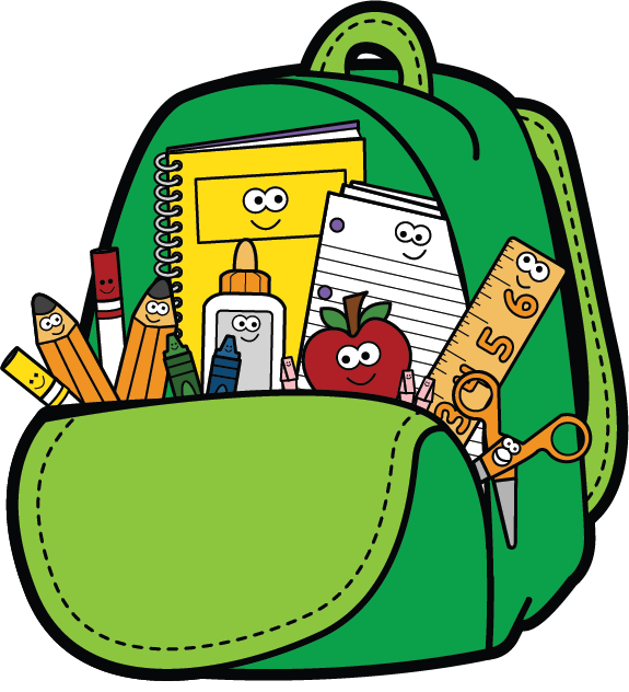 backpack with supplies