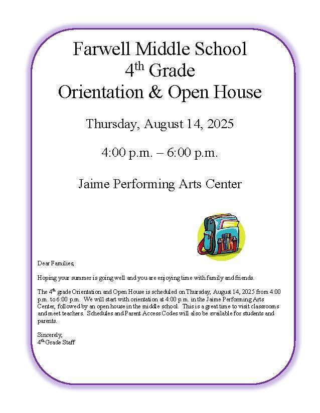 FMS Orientation & Open House 4th Grade