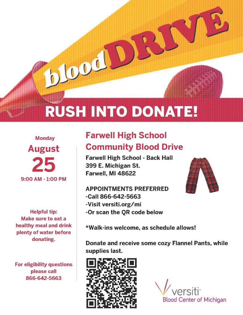BLOOD DRIVE AUGUST 25TH