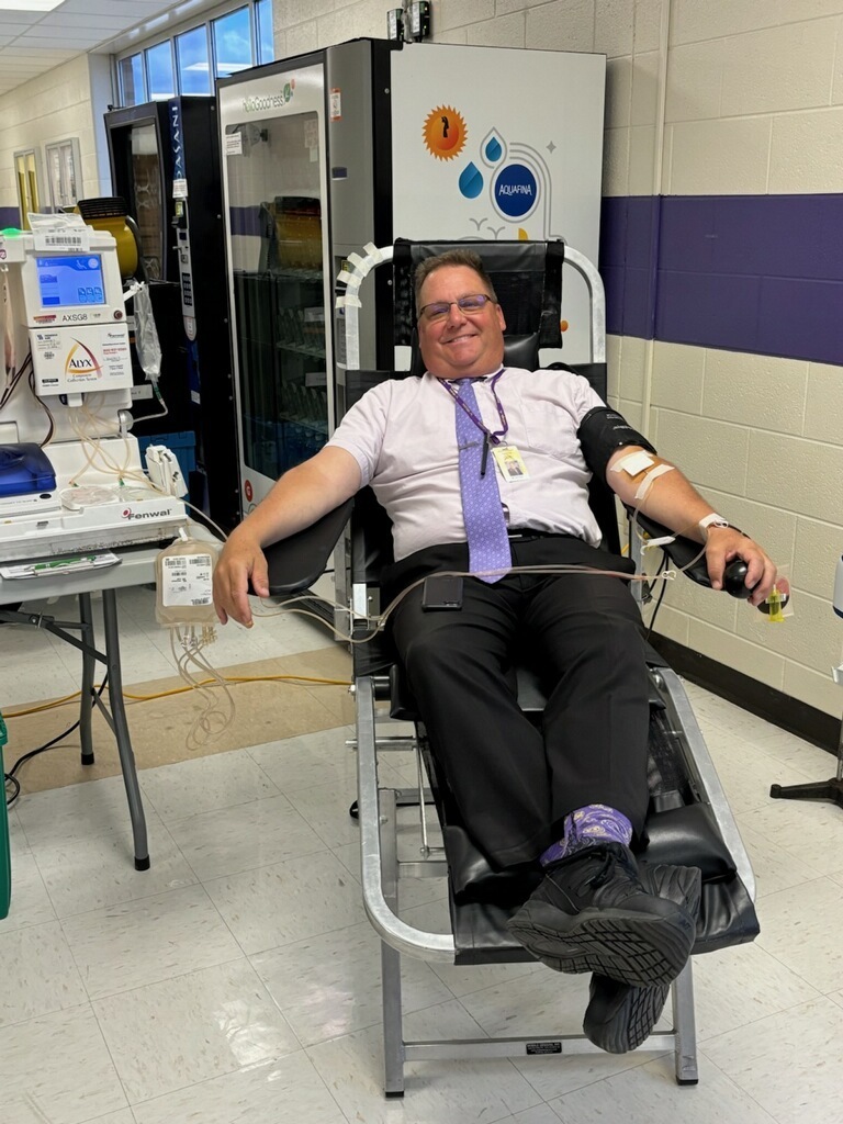 Superintendent Donating
