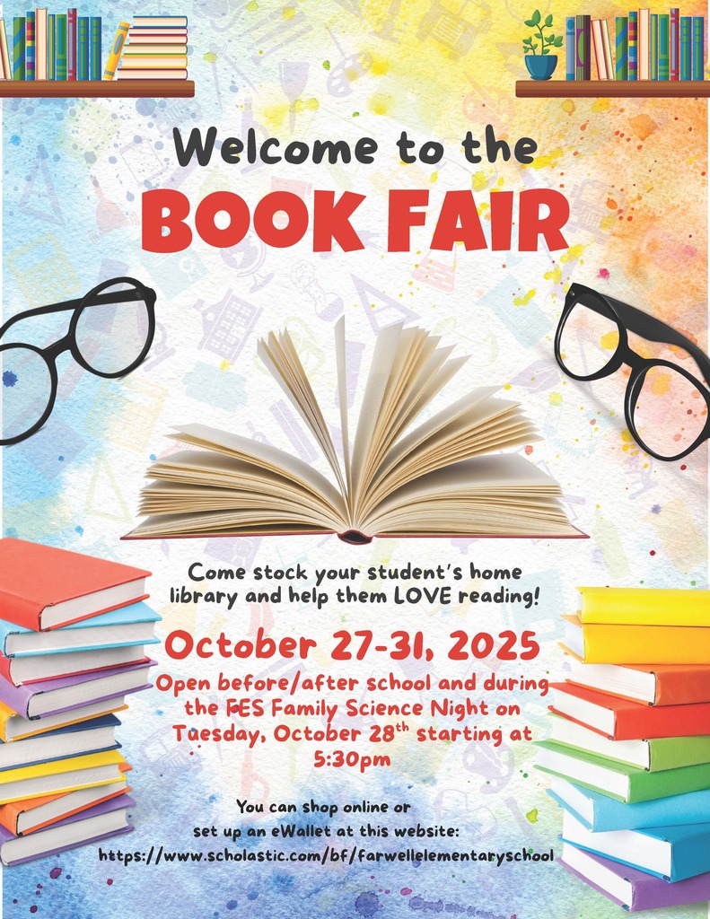 FARWELL ELEMENTARY BOOK FAIR OCTOBER 27-31