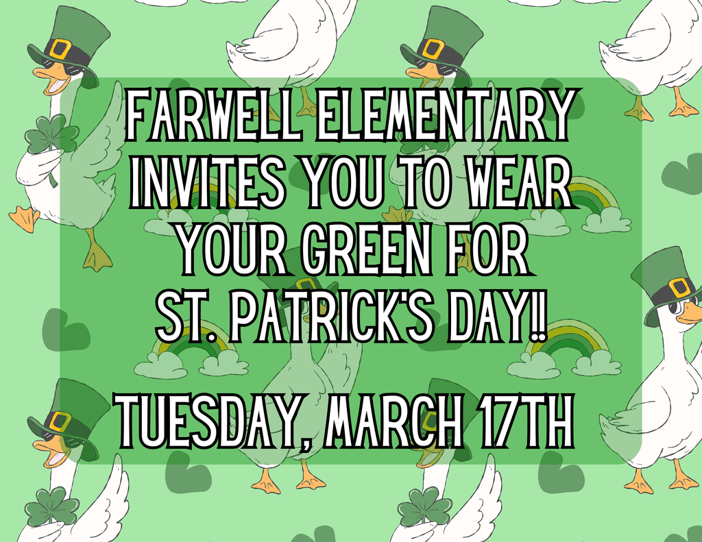 FES WEAR GREEN FOR ST PATRICKS DAY TUESDAY MARCH 17TH 
