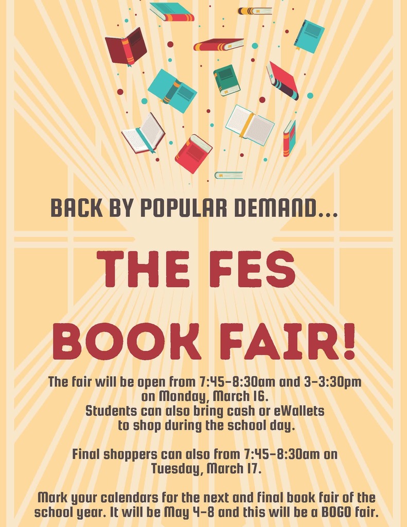 ELEMENTARY BOOK FAIR 2026 FINAL SHOPPERS FROM 7:45-8:30 ON TUESDAY MARCH 17TH 