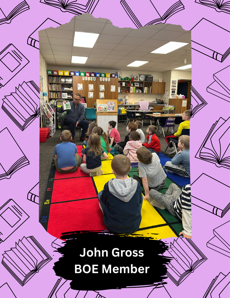 JOHN GROSS BOARD OF EDUCATION MEMBER CAME AND TO READ FOR MARCH IS READING MONTH 