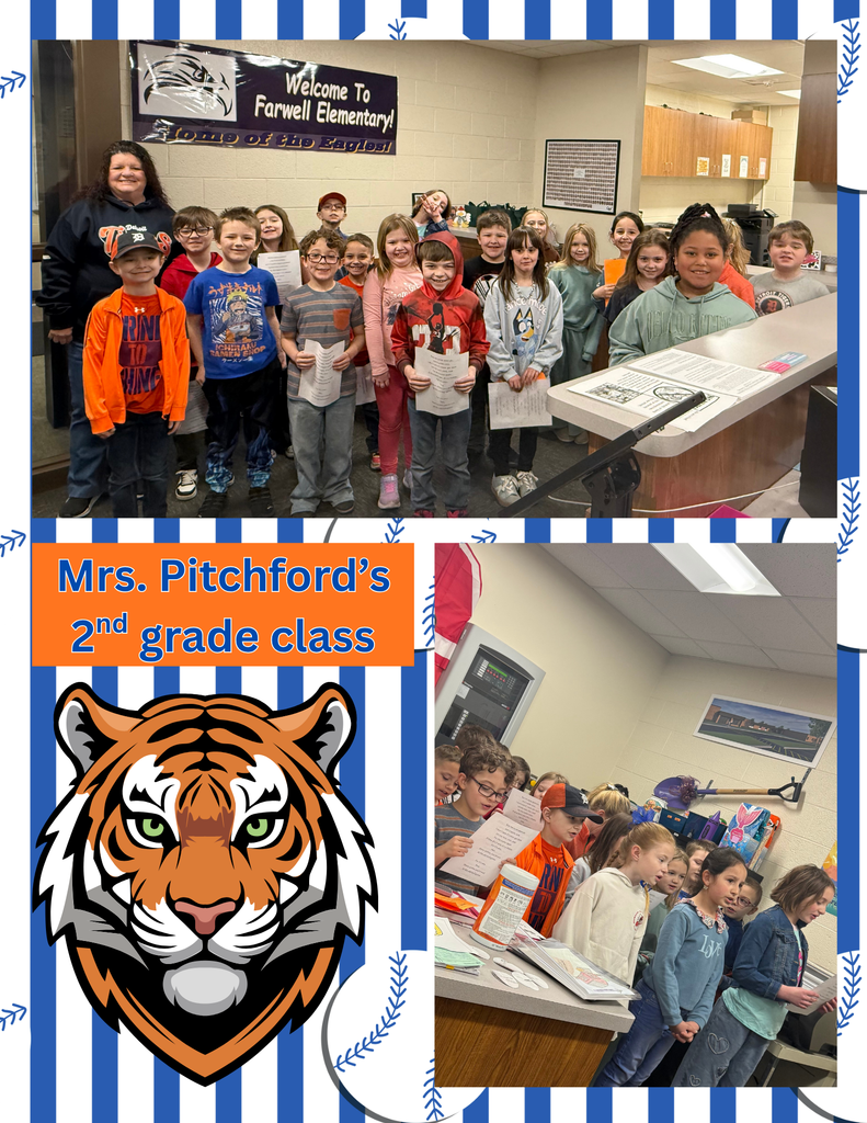 Mrs Pitchford's second grade class sang "Take Me Out to the Ball Game: for Detroit Tigers opening day!